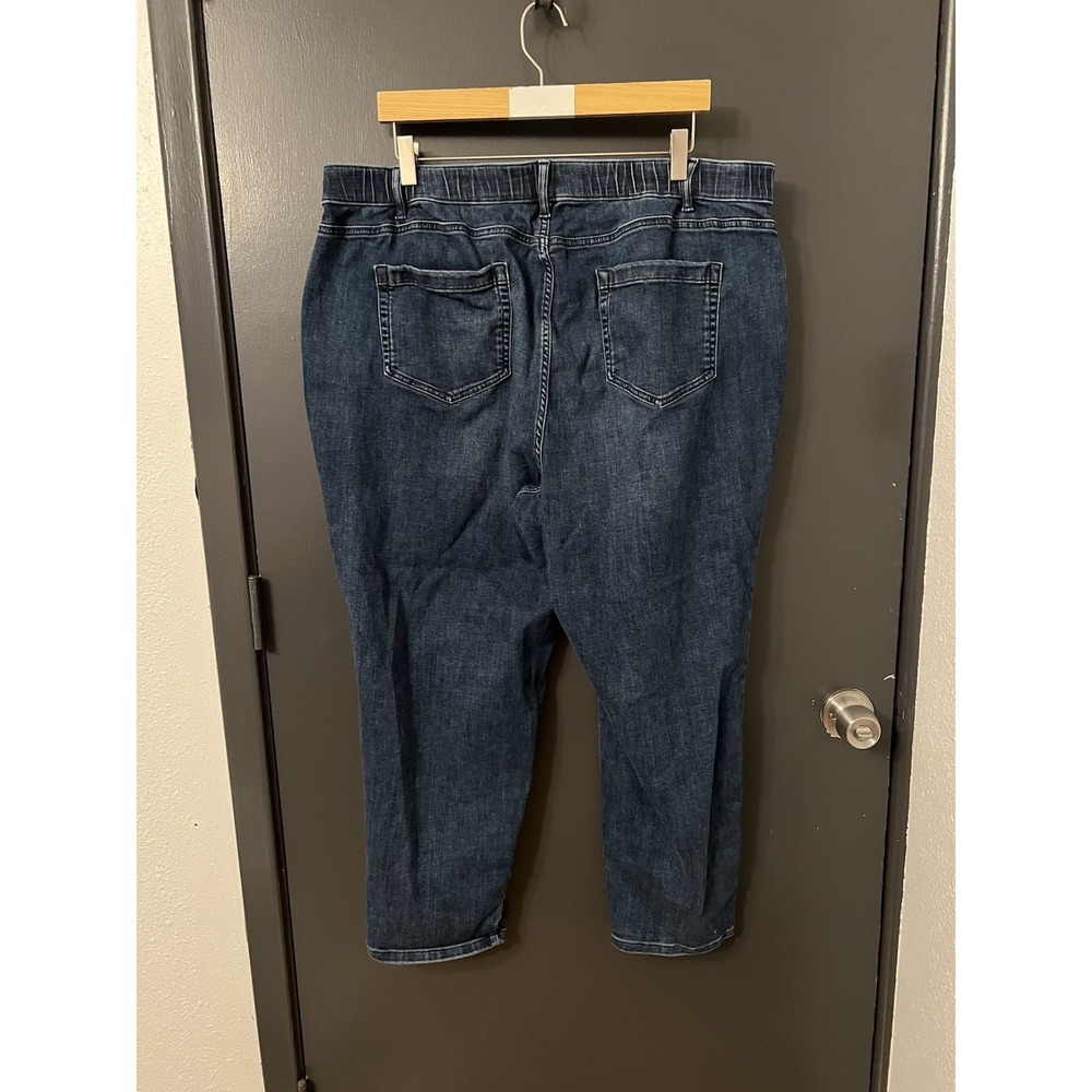 J. Jill Denim Curvy Fit Slim Leg Dark Wash Jeans Sz 22 - Picture 4 of 4